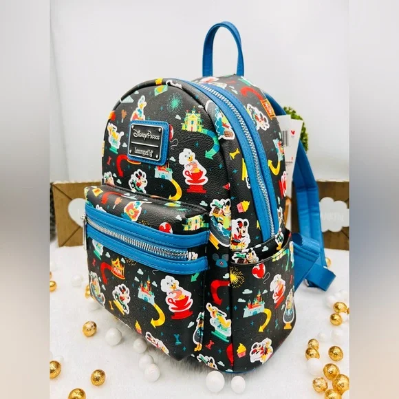 Loungefly Disney Parks Disneyland Ride all over IconMini Backpack